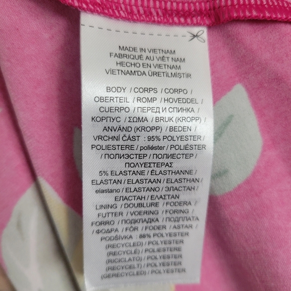 Lauren Ralph Lauren Black Label Womens Pink Floral V-Neck Stretch Dress Size 6 - Picture 4 of 5